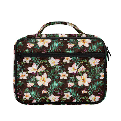 Tropical Frangipani Flower Print Briefcase Bible Bag