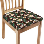 Tropical Frangipani Flower Print Chair Cushion Cover