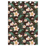 Tropical Frangipani Flower Print Curtain