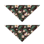 Tropical Frangipani Flower Print Dog Bandana