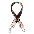 Tropical Frangipani Flower Print Dog Seat Belt