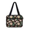 Tropical Frangipani Flower Print Double Strap Bible Bag