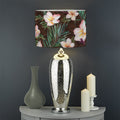 Tropical Frangipani Flower Print Drum Lamp Shade