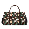 Tropical Frangipani Flower Print Duffel Bag