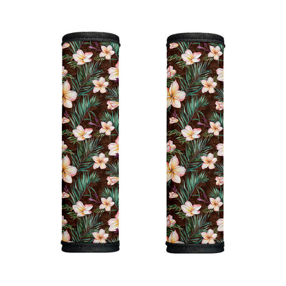 Tropical Frangipani Flower Print Handle Covers