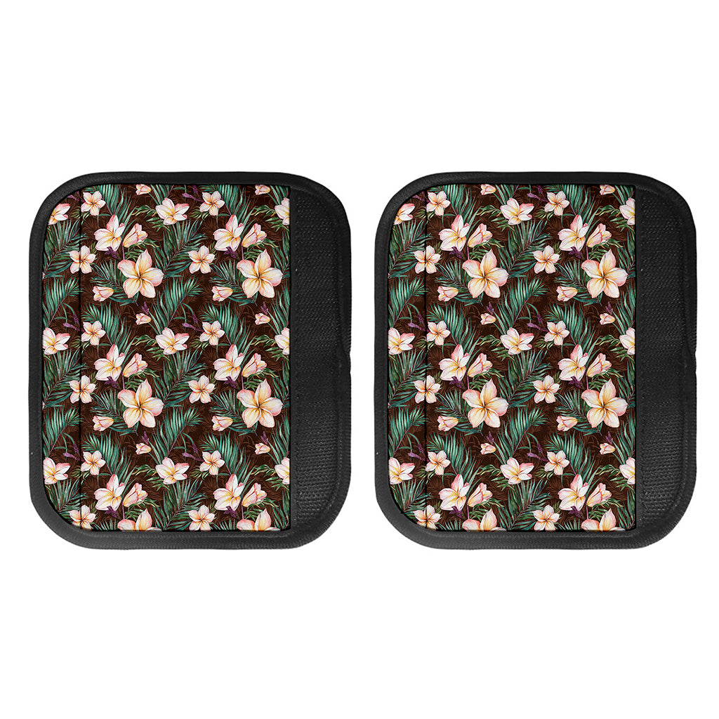 Tropical Frangipani Flower Print Handle Covers