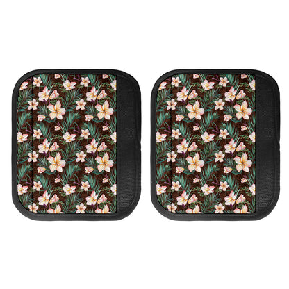 Tropical Frangipani Flower Print Handle Covers