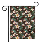 Tropical Frangipani Flower Print House Flag