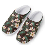 Tropical Frangipani Flower Print Mesh Casual Shoes