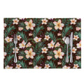 Tropical Frangipani Flower Print Placemat