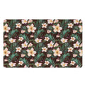 Tropical Frangipani Flower Print Polyester Doormat