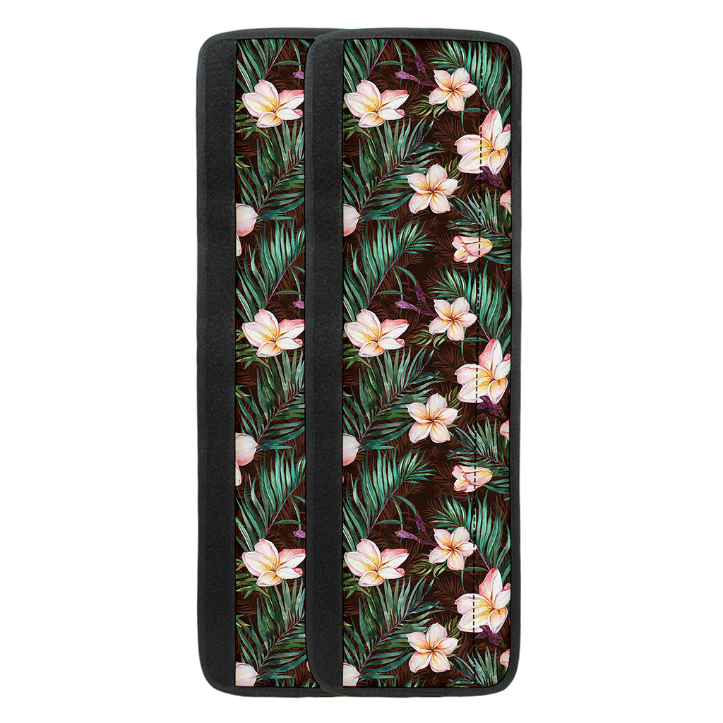 Tropical Frangipani Flower Print Refrigerator Handle Covers