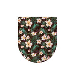 Tropical Frangipani Flower Print Toilet Lid Cover