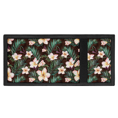 Tropical Frangipani Flower Print Trifold Wallet