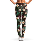 Tropical Frangipani Flower Print Women's Leggings