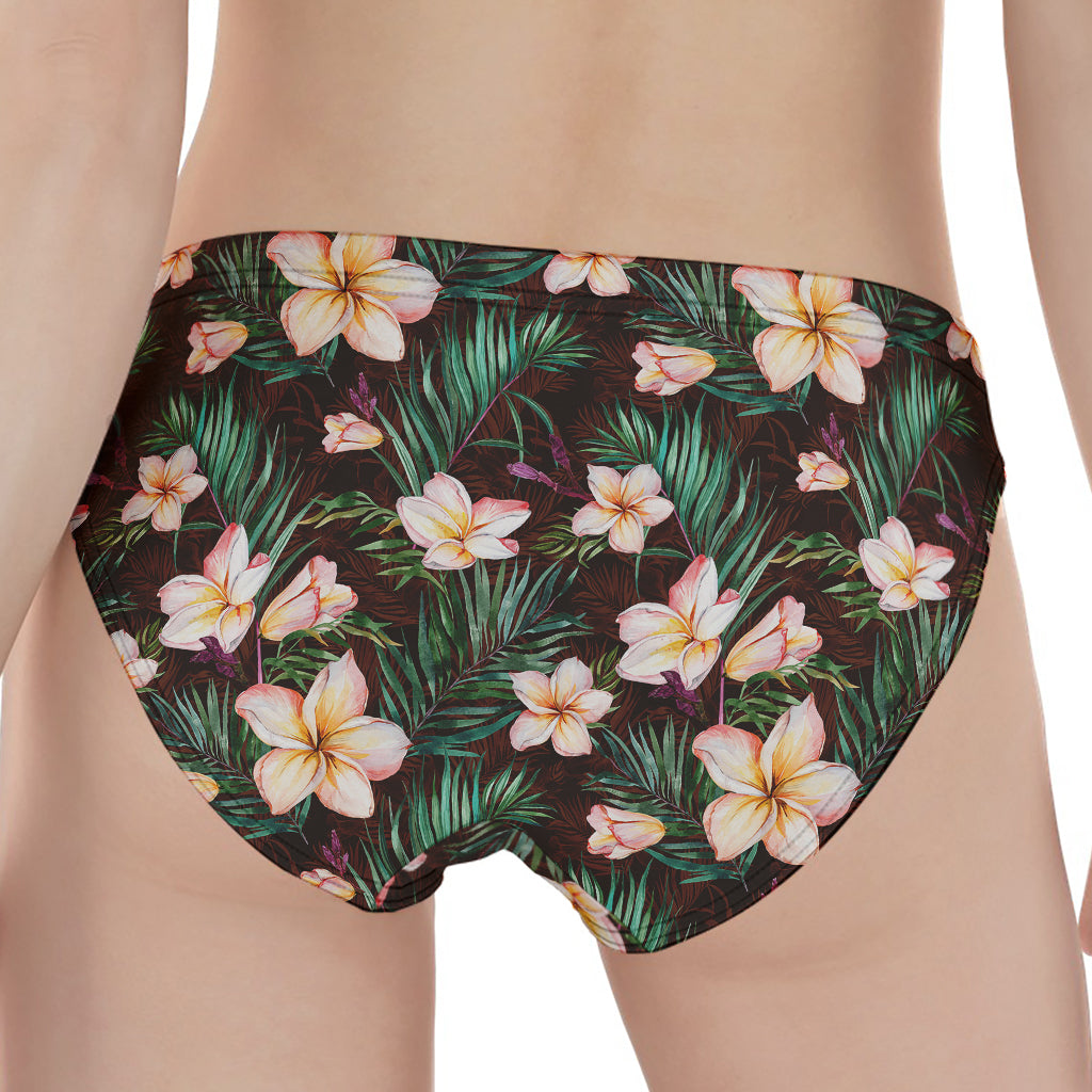 Tropical Frangipani Flower Print Women's Panties
