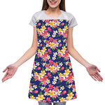Tropical Frangipani Plumeria Print Adjustable Apron