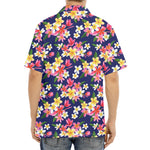 Tropical Frangipani Plumeria Print Aloha Shirt