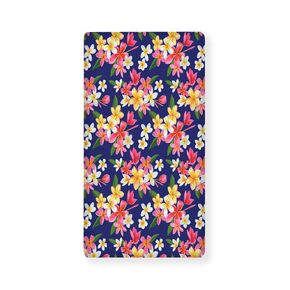 Tropical Frangipani Plumeria Print Baby Crib Sheet