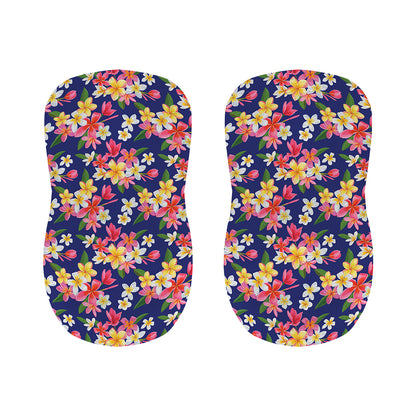 Tropical Frangipani Plumeria Print Bar Stool Covers
