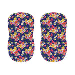 Tropical Frangipani Plumeria Print Bar Stool Covers