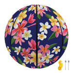Tropical Frangipani Plumeria Print Basketball