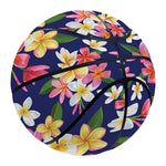Tropical Frangipani Plumeria Print Basketball