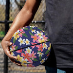 Tropical Frangipani Plumeria Print Basketball