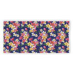 Tropical Frangipani Plumeria Print Beach Towel