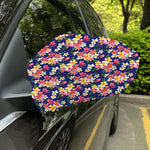 Tropical Frangipani Plumeria Print Car Side Mirror Covers