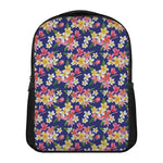 Tropical Frangipani Plumeria Print Casual Backpack