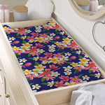 Tropical Frangipani Plumeria Print Changing Pad Cover