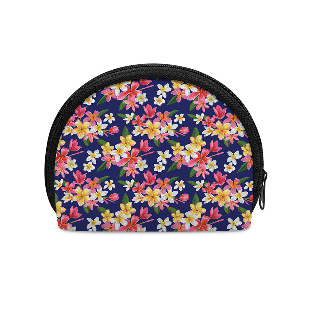 Tropical Frangipani Plumeria Print Coin Purse