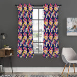 Tropical Frangipani Plumeria Print Curtain