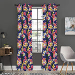 Tropical Frangipani Plumeria Print Curtain