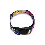Tropical Frangipani Plumeria Print Dog Collar