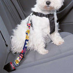 Tropical Frangipani Plumeria Print Dog Seat Belt