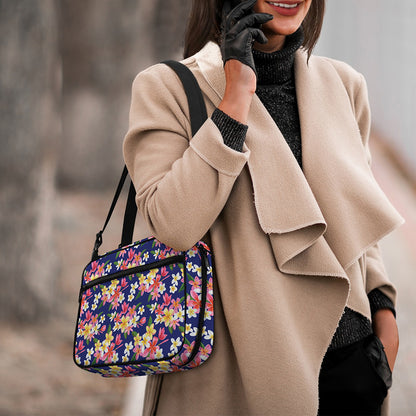 Tropical Frangipani Plumeria Print Double Strap Bible Bag