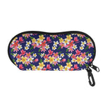 Tropical Frangipani Plumeria Print Glasses Case