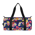 Tropical Frangipani Plumeria Print Gym Bag