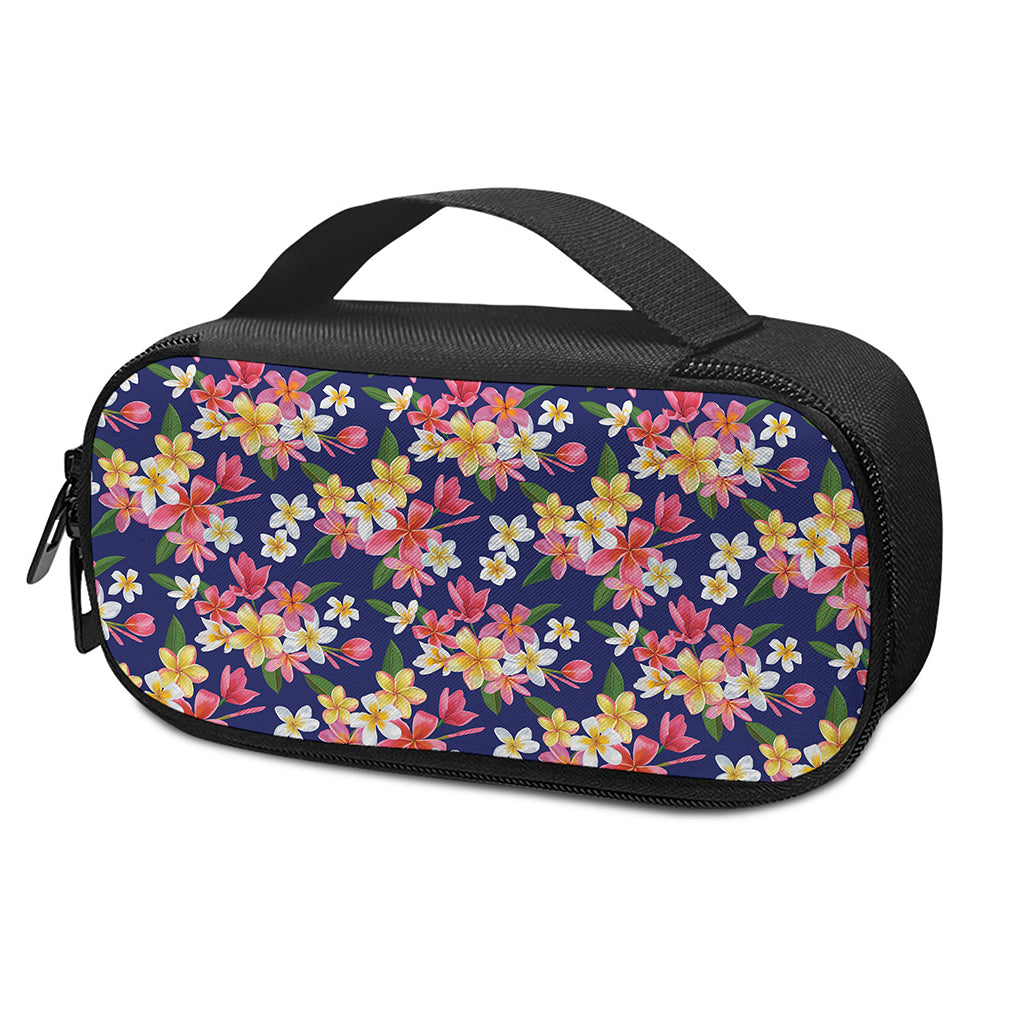 Tropical Frangipani Plumeria Print Insulin Cooler Travel Case