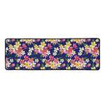 Tropical Frangipani Plumeria Print Long Kitchen Mat