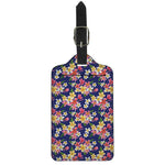 Tropical Frangipani Plumeria Print Luggage Tag