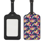 Tropical Frangipani Plumeria Print Luggage Tag