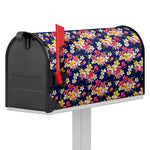 Tropical Frangipani Plumeria Print Mailbox Cover