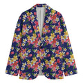 Tropical Frangipani Plumeria Print Men's Blazer