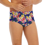 Tropical Frangipani Plumeria Print Men's Briefs