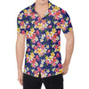 Tropical Frangipani Plumeria Print Men's Shirt