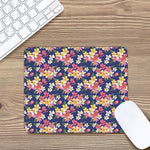 Tropical Frangipani Plumeria Print Mouse Pad