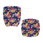 Tropical Frangipani Plumeria Print Office Chair Cover